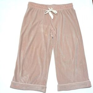 Rachel Parcell Woman Fleece Jogger Wide Legs Sweat Pants Size L